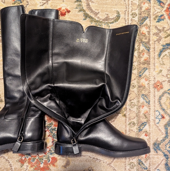 Stuart Weitzman Square Toe Riding Boot - Picture 7 of 15